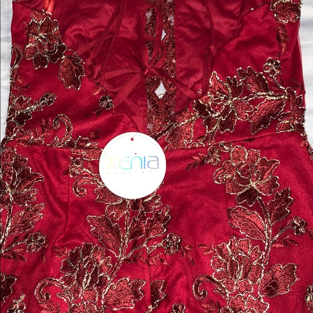 Xenia Boutique Red & Gold Dress - Picture 5 of 7